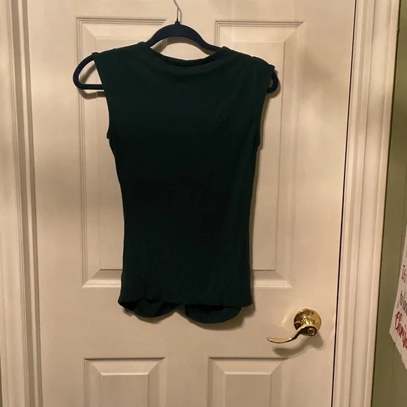 Guess Deep Green Ruched Blouse - Picture 2 of 2
